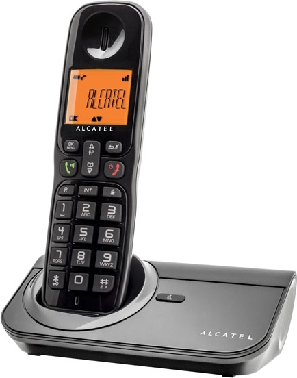 Σταθερό τηλέφωνο Ασύρματο Alcatel Sigma 260 με αναγνώριση κλήσης, μοναδικό design σε μαύρο, πράσινο, μπλέ ή κίτρινο χρώμα