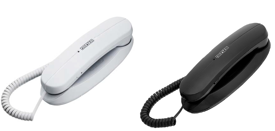 Σταθερό τηλέφωνο ενσύρματο - Γόνδολα Alcatel Temporis Mini CE σε μαύρο & άσπρο χρώμα