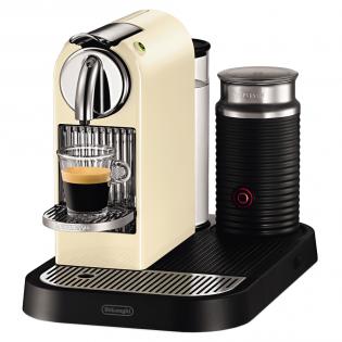Καφετιέρα - Μηχανή Espresso Cappuccino με Aeroccino Delonghi Citiz & Milk Limousine EN 266.CWAE Creamy White 1870w, 19bar με σύστημα κάψουλας για καφέ εσπρέσσο, καπουτσίνο