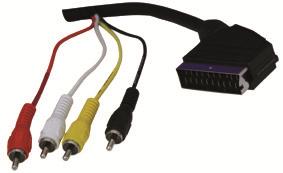 Scart To 4RCA Cable - Ccs 52012303 1.5 Μέτρα OEM