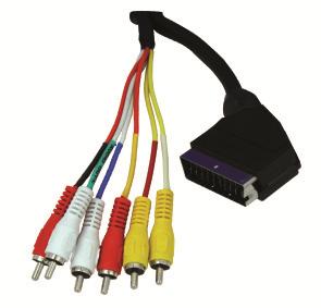 Scart To 6RCA Cable - Ccs 52012341 3 Μέτρα OEM