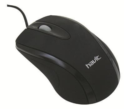 ΕΝΣΥΡΜΑΤΟ ΠΟΝΤΙΚΙ ΓΙΑ PC - LAPTOP Mouse HV-MS329 Μαύρο Havit USB Rubber