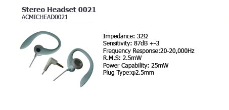 Ακουστικά για τον υπολογιστή ή οποιαδήποτε αλλή συσκευή ήχου Earphone CJC021 CJC 021 Stereo