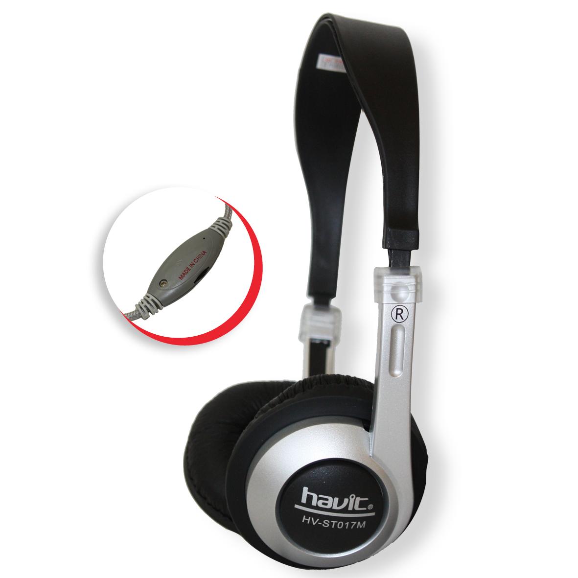 Ακουστικά με μεταλλικό μικρόφωνο Headphone HV-ST017M Havit