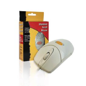 Ενσύρματο Ποντίκι Υπολογιστή Mouse OEM M8211 Scroll 3 Buttons Ps2 σε λευκό χρώμα