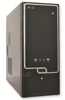 Κουτί Υπολογιστή Desktop Case 6011 Black Midi Atx 12"Fan OEM