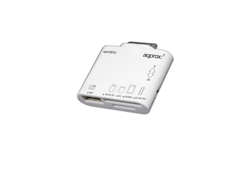 Κιτ σύνδεσης για μεταφορά αρχείων Card Reader για Ipad, iPhone APPCRIPV2 Plus USB Approx White 73030