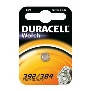 Αλκαλική μπαταρία κουμπί για ρολόγια DURACELL WATCH 1,5V 392/384 SR41 76110