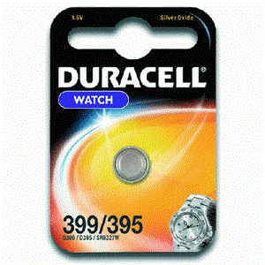 Αλκαλική μπαταρία κουμπί για ρολόγια DURACELL WATCH 1,5V 399/395 SR57 76112