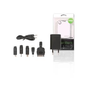 Φορητή επαναφορτιζόμενη μπαταρία Power bank Omega 5000mAh για iPod, iPad, iPod, PSP, MP3 και άλλα κινητά with Adapter 220V 76149