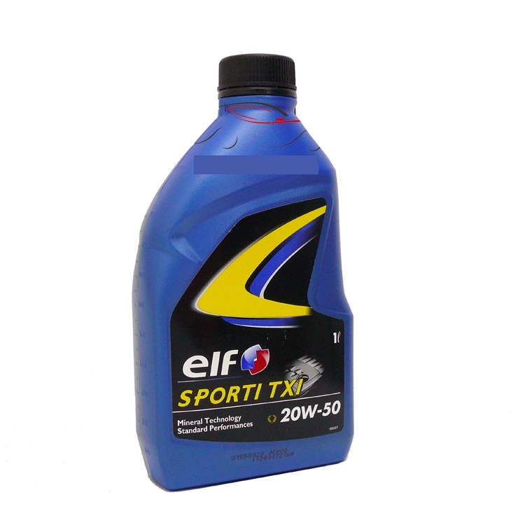Λιπαντικό Αυτοκινήτου ELF Sporti TXI SAE 20W50 1Lt Λάδι Κινητήρα ENGINE OIL