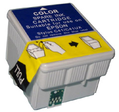 ΣΥΜΒΑΤΟ ΜΕΛΑΝΙ INK Remanufactured Epson T039020 T039 039 Color Έγχρωμο inkjet Cartridge Stylus C41 36ml
