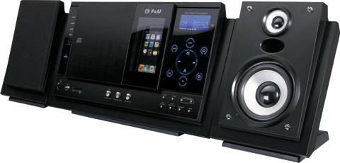 F&U VERTICAL WALL MOUNTBLE HiFi SYSTEM WITH iPOD DOCKING STATION FDS1466i