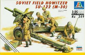 Italeri 1:35 Soviet Field Howitzer SU-122 (M-30) #349 1/35 plastic model kit