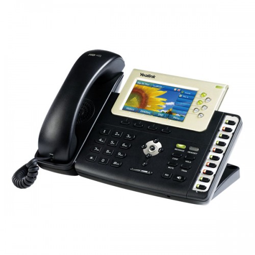 Σταθερή τηλεφωνική συσκευή VOIP Yealink SIP-T38G Gigabit Color IP Phone