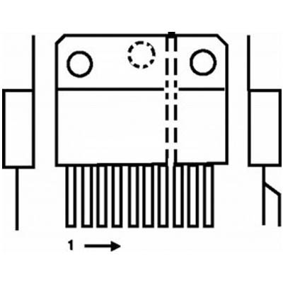 TDA 6108JF IC Video amplifier 3x 8MHZ 200V
