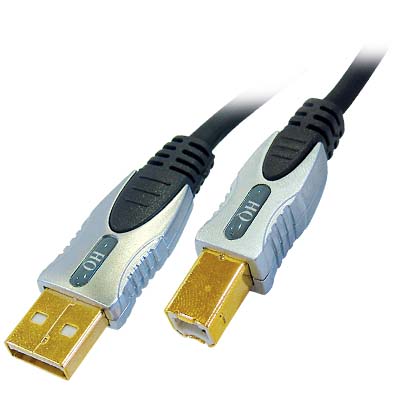 HQSS6141/2.5 USB-USB ΑΡΣΕΝΙΚΟ Καλώδιο HQ USB A αρσ. - USB Β αρσ., 2.0