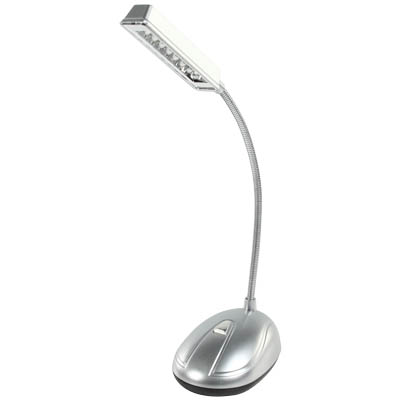 TORCH-L-801 DESK LAMP 8 LED Φωτιστικό γραφείου φτιαγμένο από πλαστικό, ενώ διαθέτει 8 LED’s τα οποία εκπέμπουν καθαρό λευκό φως (
