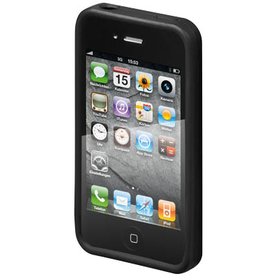 62507 SILICON CASE (BLACK) Θήκη σιλικόνης για το iPhone 4s