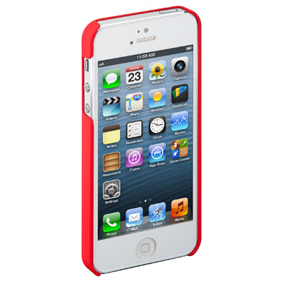62716 CASE FOR IPHONE 5 RED Σκληρή θήκη TPU για το πίσω μέρος για iPhone 5