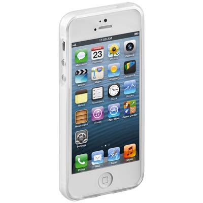 62709 CASE FOR IPHONE 5 TRANSPARENT TPU Θήκη Bumper με soft - touch επιφάνεια για iPhone 5