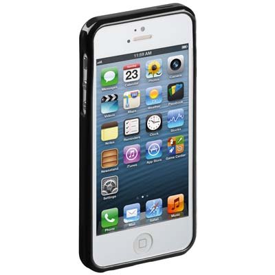 62433 CASE FOR IPHONE 5 BLACK TPU Θήκη Bumper με soft - touch επιφάνεια για iPhone 5