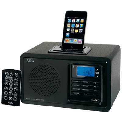 MR 4115 AEG CLOCK RADIO FOR IPOD 003709 Ρολόι-Ραδιόφωνο για iPod