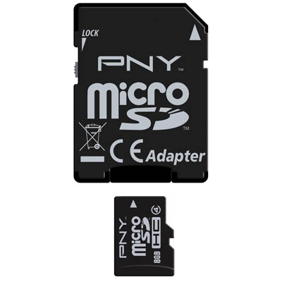 PNY MICROSD 8GB NEW/SDU8GBHC4OPTIMA-EF Κάρτα PNY MicroSD 8GB