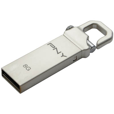 PNY USB STICK MICRO 8GB HOOK / FDU8GBHOOK-EF USB stick Hook Attache 8GB