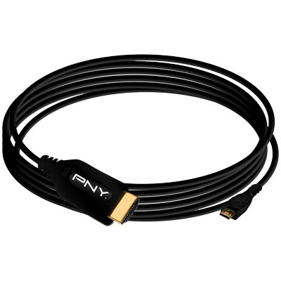 PNY HDMI Micro to HDMI ACTIVE 3m / C-H-A10-D10-T Καλώδιο PNY HDMI micro σε HDMI