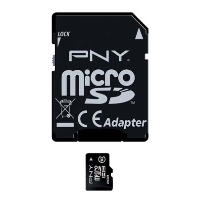 PNY MICROSD 8GB CLASS 10 + GAMELOFT / SDU8GBHC10GAMZ2-EF Κάρτα Μνήμης MicroSDHC Class 10 8GB