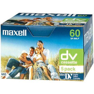 MAXELL DVM 60 MiniDV cassette 60 Min (5 pack) /12608601 Κασέτα MiniDV 60 λεπτών