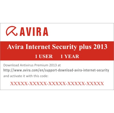 AVIRA INTERNET SECURITY PLUS 2013 1 USER 1 YEAR /AISP1-12 Avira Internet Security 2013
