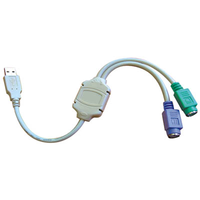 CMP-USB ADAP2 USB-PS/2 Adaptor Καλώδιο KONIG USB A αρσ. - 2χ PS2 θηλ