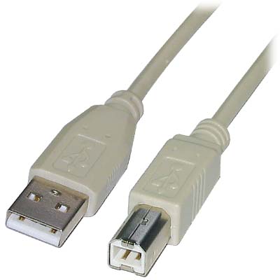 CABLE-141 USB A TO B 1.8M GREY Καλώδιο USB A αρσ - USB Β αρσ., 1.1