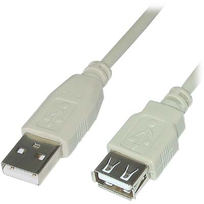 CABLE-143 USB A MALE-USB A FEMALE 1.8M Καλώδιο USB Α αρσ. - USB A θηλ., 1.1
