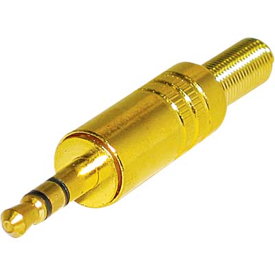 JC-031 3.5mm STEREO PLUG GOLD