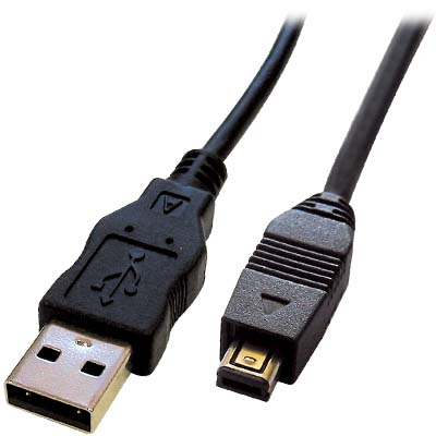CABLE-160 1.8M BLACK Καλώδιo USB A αρσ. - USB mini 4pin αρσ.,2.0