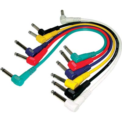 CABLE-424 PATCH CABLE 6COLORS Καλώδια Patch 6 χρώματα (σετ)