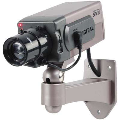 SEC-DUMMY CAM 40 INDOOR CCTV DUMMY CAMERA Ομοίωμα κάμερας Security για εξωτερικό χώρο με ομοίωμα αυτόματο φακό ίριδας.