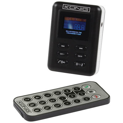 MP3-FMTRANS 50 KONIG CAR MP3 FM+BT TRANSMITTER INCL. RC MP3 player αυτοκινήτου και FM transmitter, με τηλεχειριστήριο.