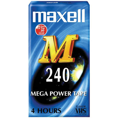MAX-E 240M VHS VIDEO CASS.240MIN 12502241 Κασέτα VHS (μέγεθος M)