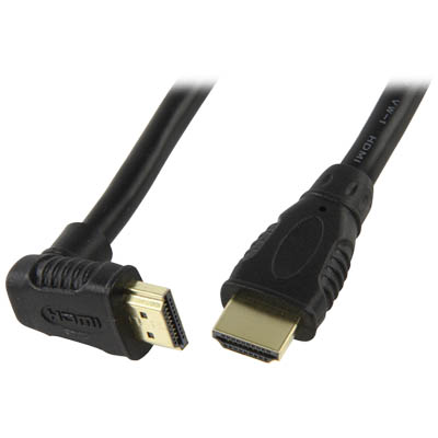 CABLE-558/5.0 ANGLED HIGH SPEED HDMI CABLE Καλώδιο HDMI αρσ. γωνία - HDMI αρσ.