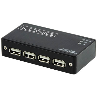 CMP-USB NETBOX 4 KONIG 4PORT USB NETWORK SERVER USB 2.0 hub δικτύου με 4 θύρες