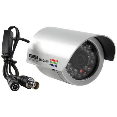 SEC-CAM 31 WEATHERPROOF CAMERA WITH IR LED Εχρωμη Κάμερα ασφαλείας με IR LED
