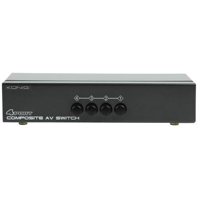 KN-AVSWITCH 10 COMPOSITE AUDIO/VIDEO SWITCH RCA AUDIO/VIDEO SWITCH 4 σε 1
