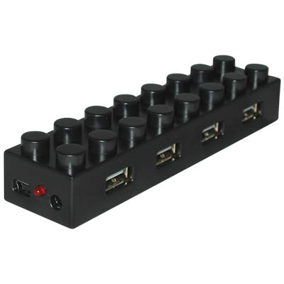 USH-001 NOD HUB USB2.0 4PORTS BLACK Μοναδικής σχεδίασης USB 2.0 HUB με 4 Θύρες.