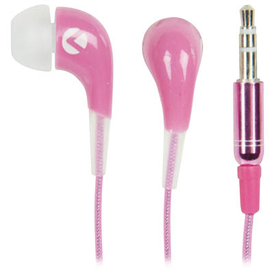 KNG-2040 EARPHONES OOZY PINK Ακουστικά - ψείρες υψηλής αισθητικής, με βύσμα 3.5mm, διάμετρο 9mm, ευαισθησία 102 dB και καλώδιο 1,2m