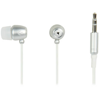 KNG-2120 EARPHONES CYCLONE SILVER Ακουστικά - ψείρες υψηλής αισθητικής, με βύσμα 3.5mm, διάμετρο 10mm, ευαισθησία 102 dB και καλώδιο 1,2m