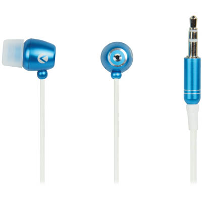 KNG-2130 EARPHONES CYCLONE BLUE Ακουστικά - ψείρες υψηλής αισθητικής, με βύσμα 3.5mm, διάμετρο 10mm, ευαισθησία 102 dB και καλώδιο 1,2m